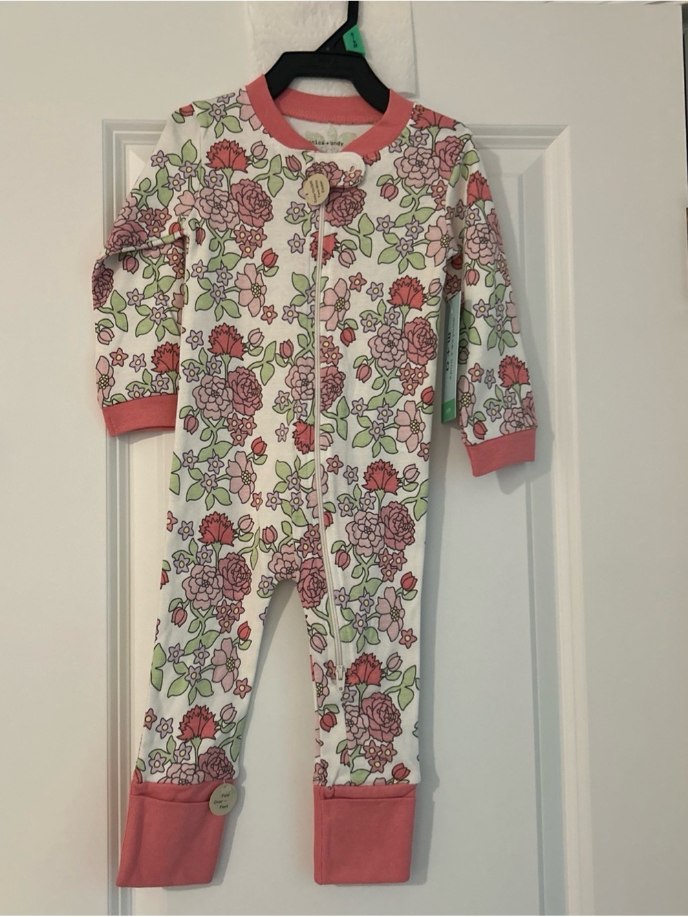 Monica + Andy, Organic Cotton One-Piece Coverall, 6-9 Months, English Garden NWT